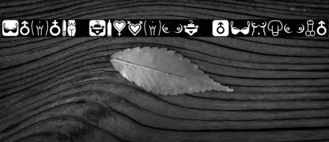 Erotic Symbols Regular Font examples