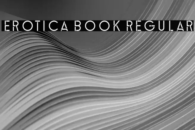 Erotica Book Regular Font examples