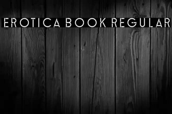 Erotica Book Regular Font examples
