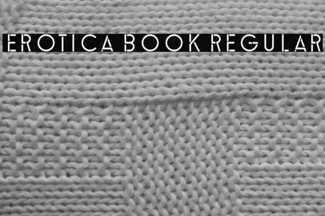 Erotica Book Regular Font examples