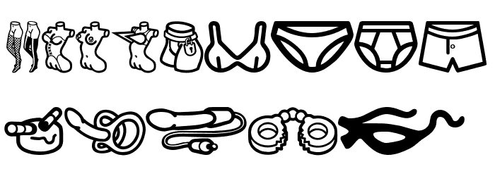 Erotica CD Font OTHER CHARS