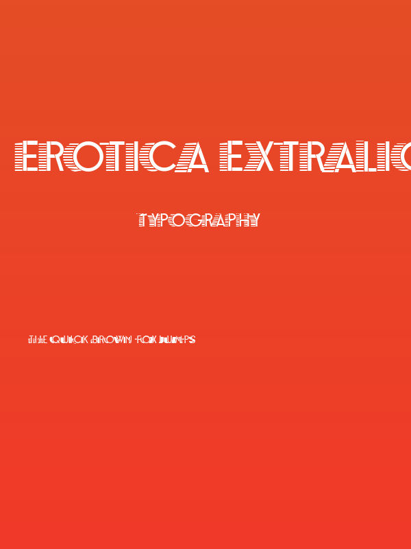 Erotica ExtraLight Poster