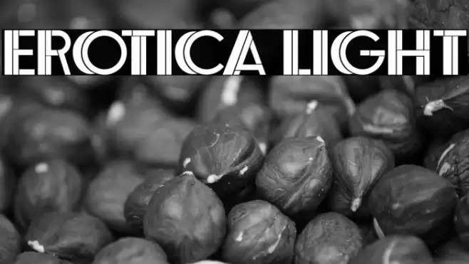 Erotica Light Font examples