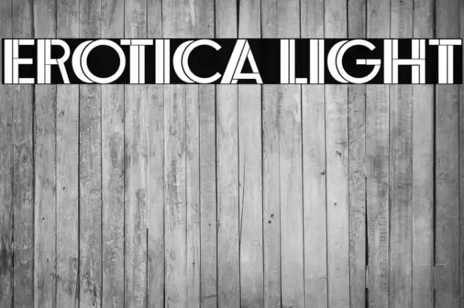 Erotica Light Font examples