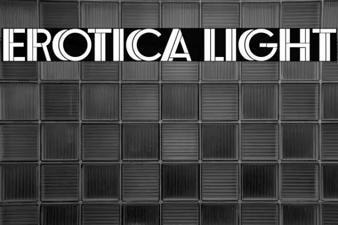 Erotica Light Font examples