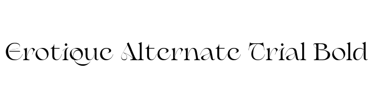 Erotique Alternate Trial Bold  नि: शुल्क फ़ॉन्ट्स डाउनलोड