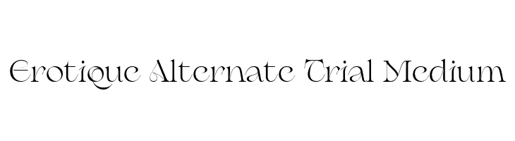 Erotique Alternate Trial Medium  नि: शुल्क फ़ॉन्ट्स डाउनलोड