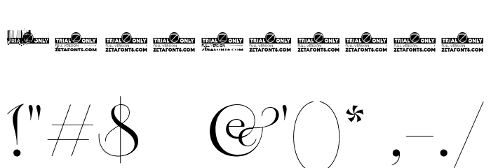 Erotique Alternate Trial Medium Font OTHER CHARS