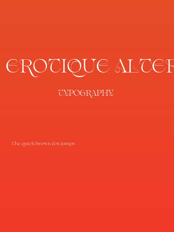 Erotique Alternate Trial Medium Poster