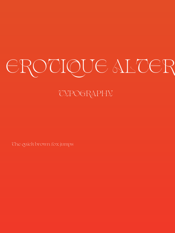 Erotique Alternate Trial Regular Poster