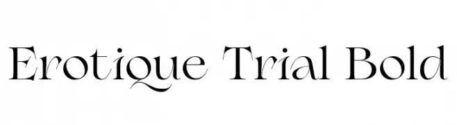 Erotique Trial Bold  Fuentes Gratis Descargar