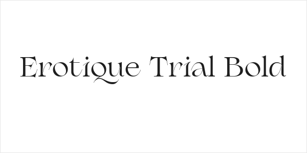 Erotique Trial Bold Logo