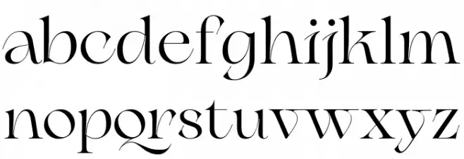 Erotique Trial Bold फ़ॉन्ट लोअरकेस