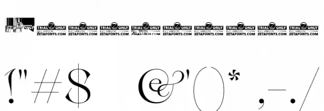 Erotique Trial Medium Font OTHER CHARS
