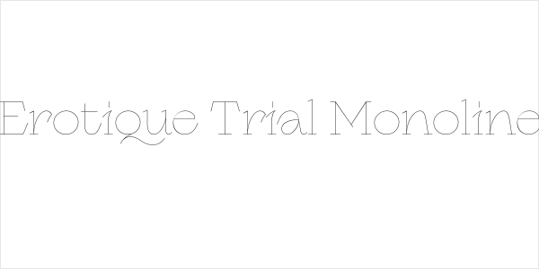 Erotique Trial Monoline Logo