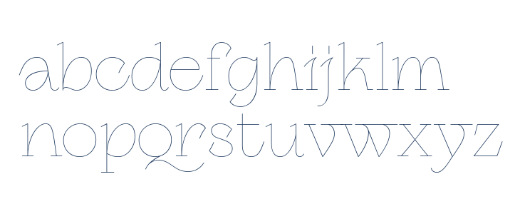 Erotique Trial Monoline Lowercase