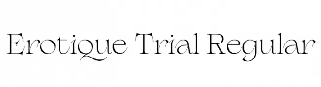 Erotique Trial Regular  Fuentes Gratis Descargar