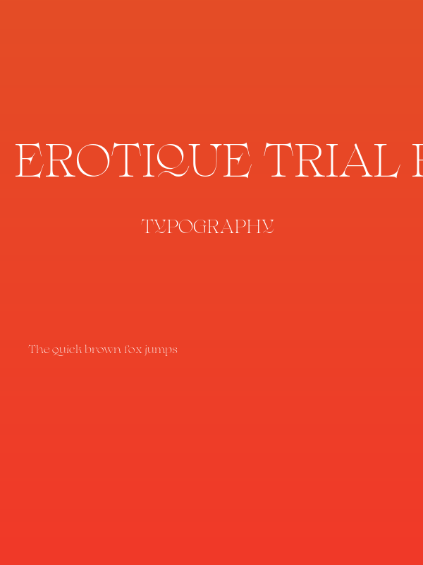 Erotique Trial Regular Poster