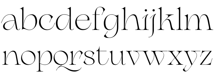 Erotique Trial Regular Font LOWERCASE