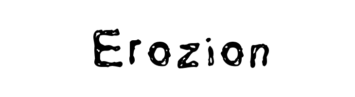 Erozion  Fuentes Gratis Descargar