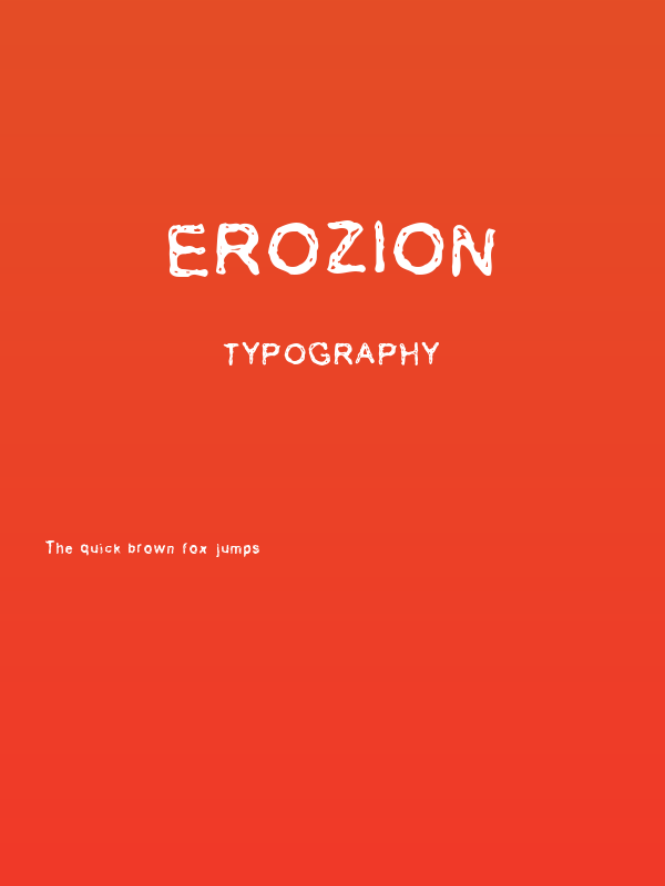 Erozion Poster