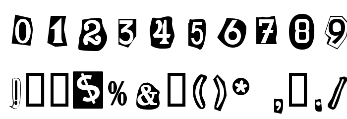 Erpressung Normal Font OTHER CHARS
