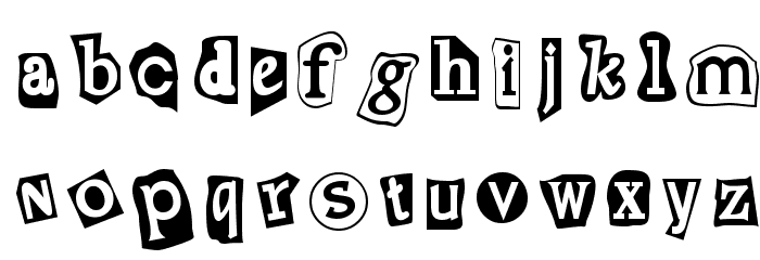Erpressung Normal Font LOWERCASE