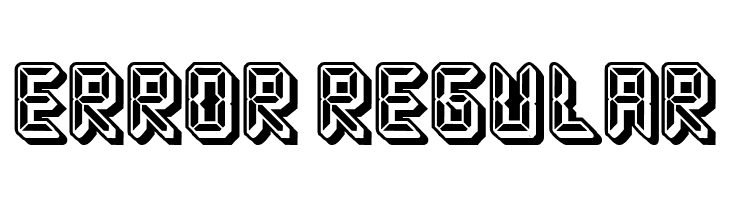 Error Regular  Frei Schriftart Herunterladen