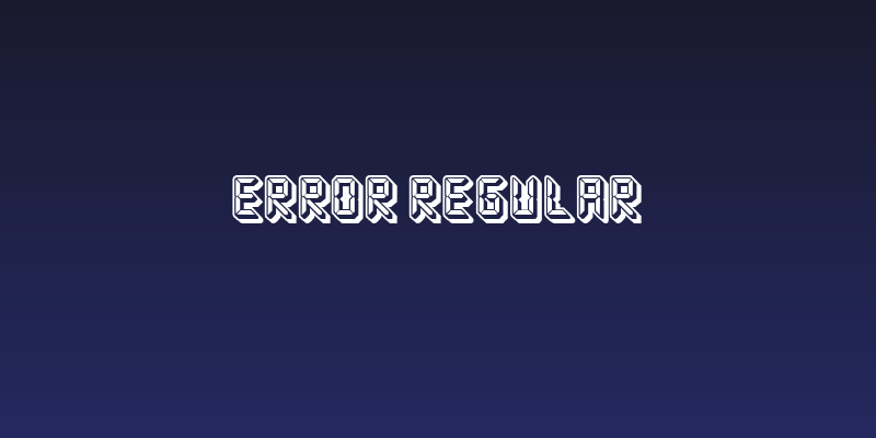 Error Regular Social Header