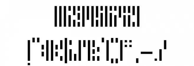 Error Stencil Regular Font OTHER CHARS