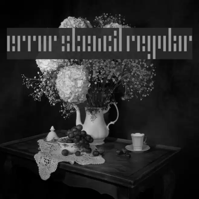 Error Stencil Regular Font examples