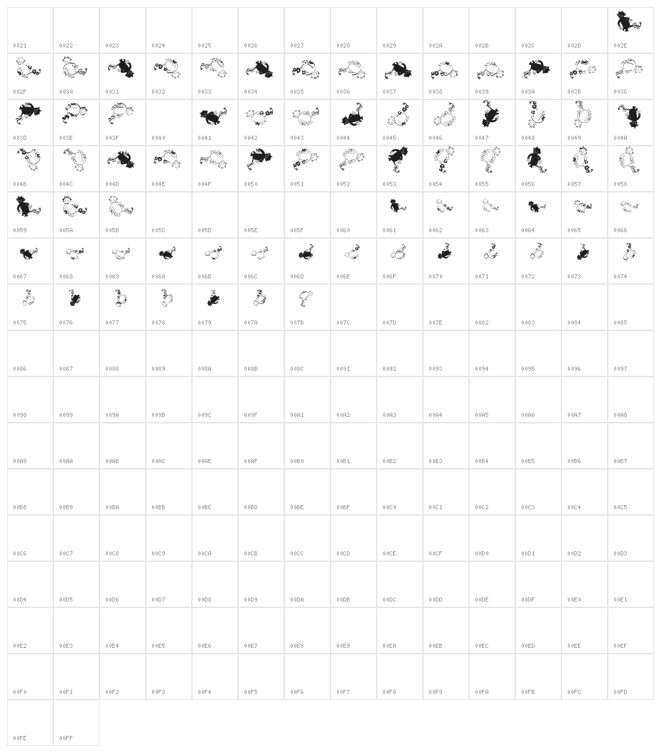 ErrorDevil Character Map