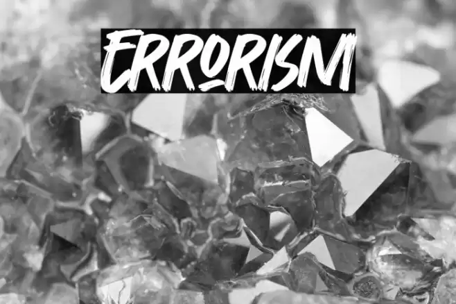 Errorism Font examples