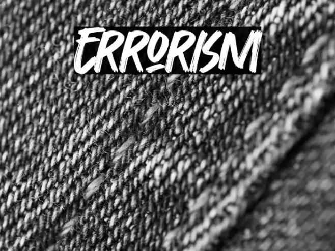 Errorism Font examples