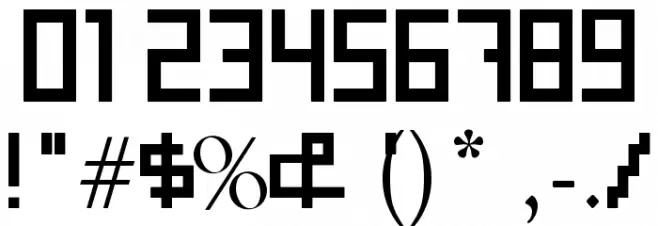 Errorize Font OTHER CHARS