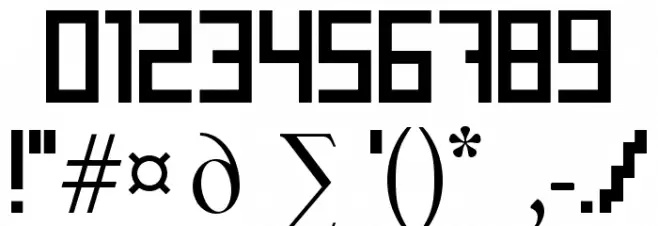 Errorize Font OTHER CHARS