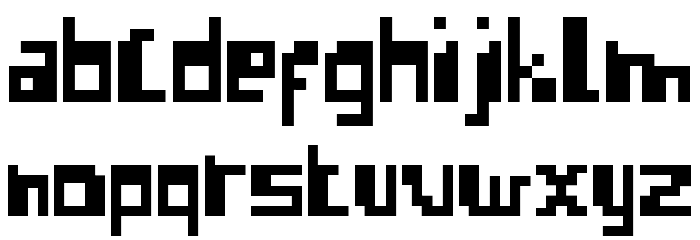 Errorize Font LOWERCASE