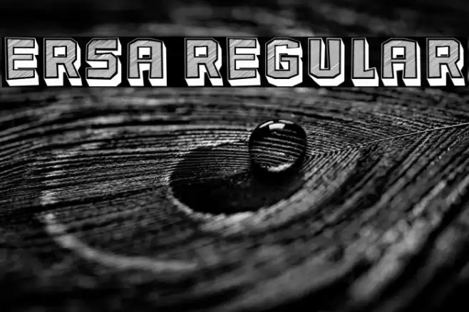 Ersa Regular Font examples