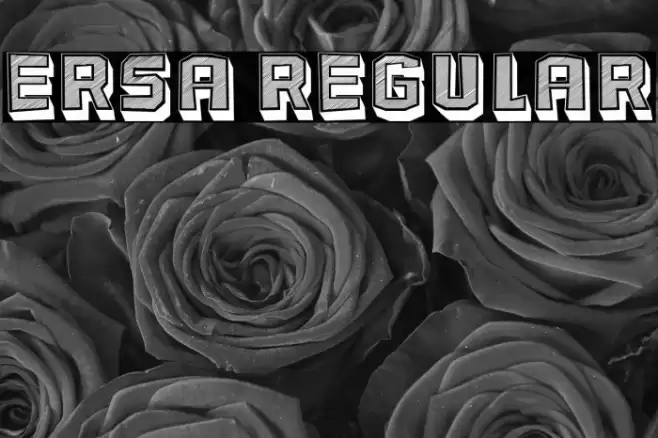 Ersa Regular Font examples