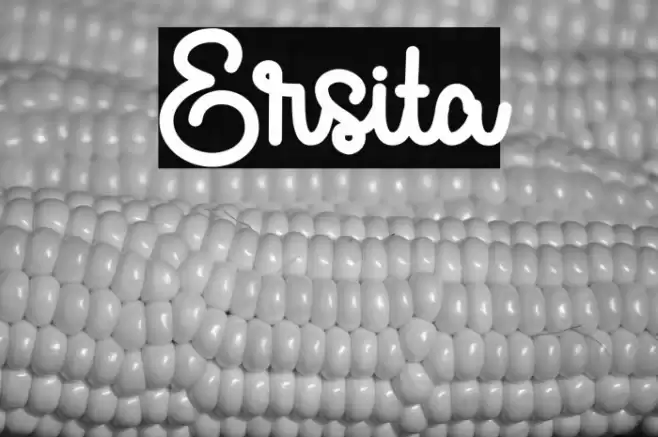 Ersita Font examples