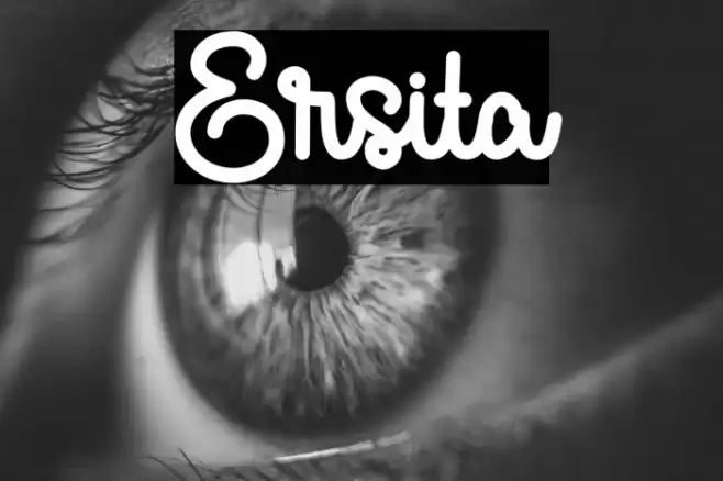 Ersita Font examples