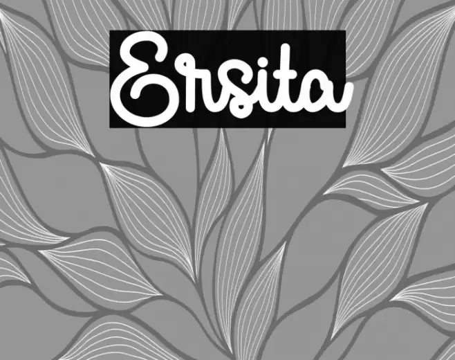 Ersita Font examples