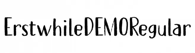 Erstwhile DEMO Regular  Скачать бесплатные шрифты