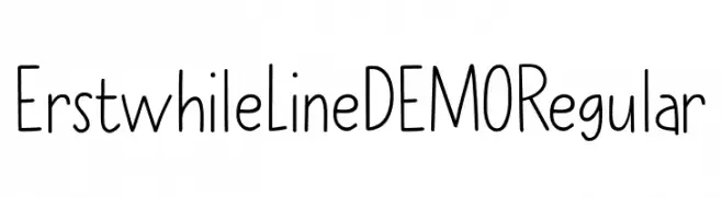 Erstwhile Line DEMO Regular  baixar fontes gratis