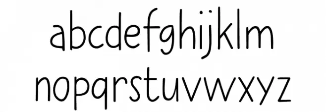 Erstwhile Line DEMO Regular Font LOWERCASE