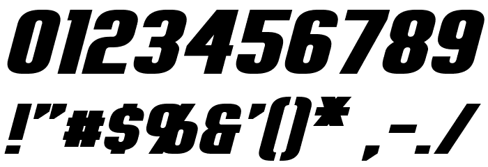 Erte Bold Italic Font OTHER CHARS