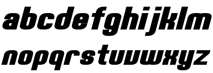 Erte Bold Italic Font LOWERCASE