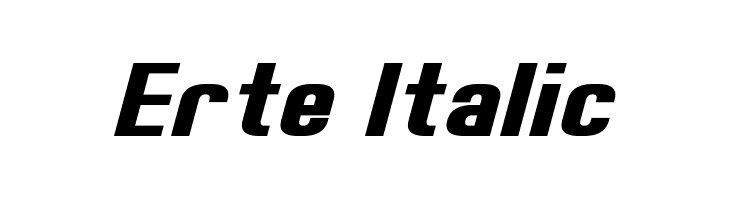 Erte Italic Font