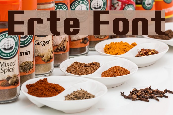 Erte Font examples