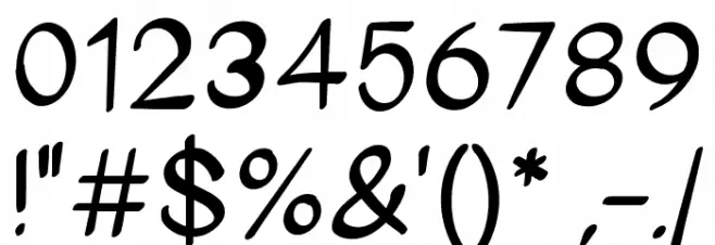 Ertelor Шрифта ДРУГИЕ символов